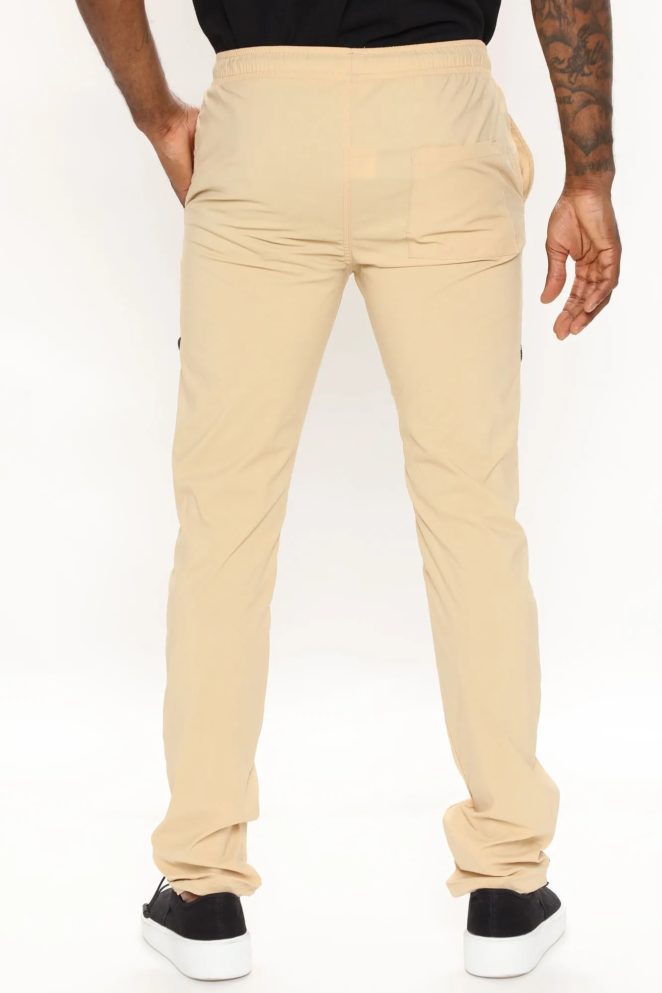 All Around Zipper Cargo Pants - Khaki