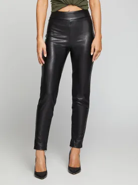 Black Priscilla Faux-Leather Pants