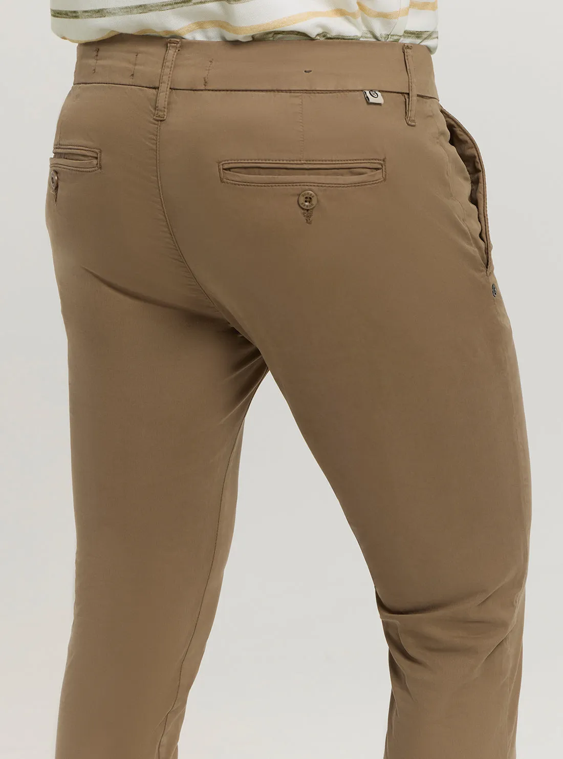 Brown Daniel Skinny Chino Pants