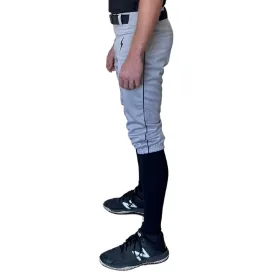 BRUCE BOLT Premium Pro Baseball Knicker - GREY w/ Black