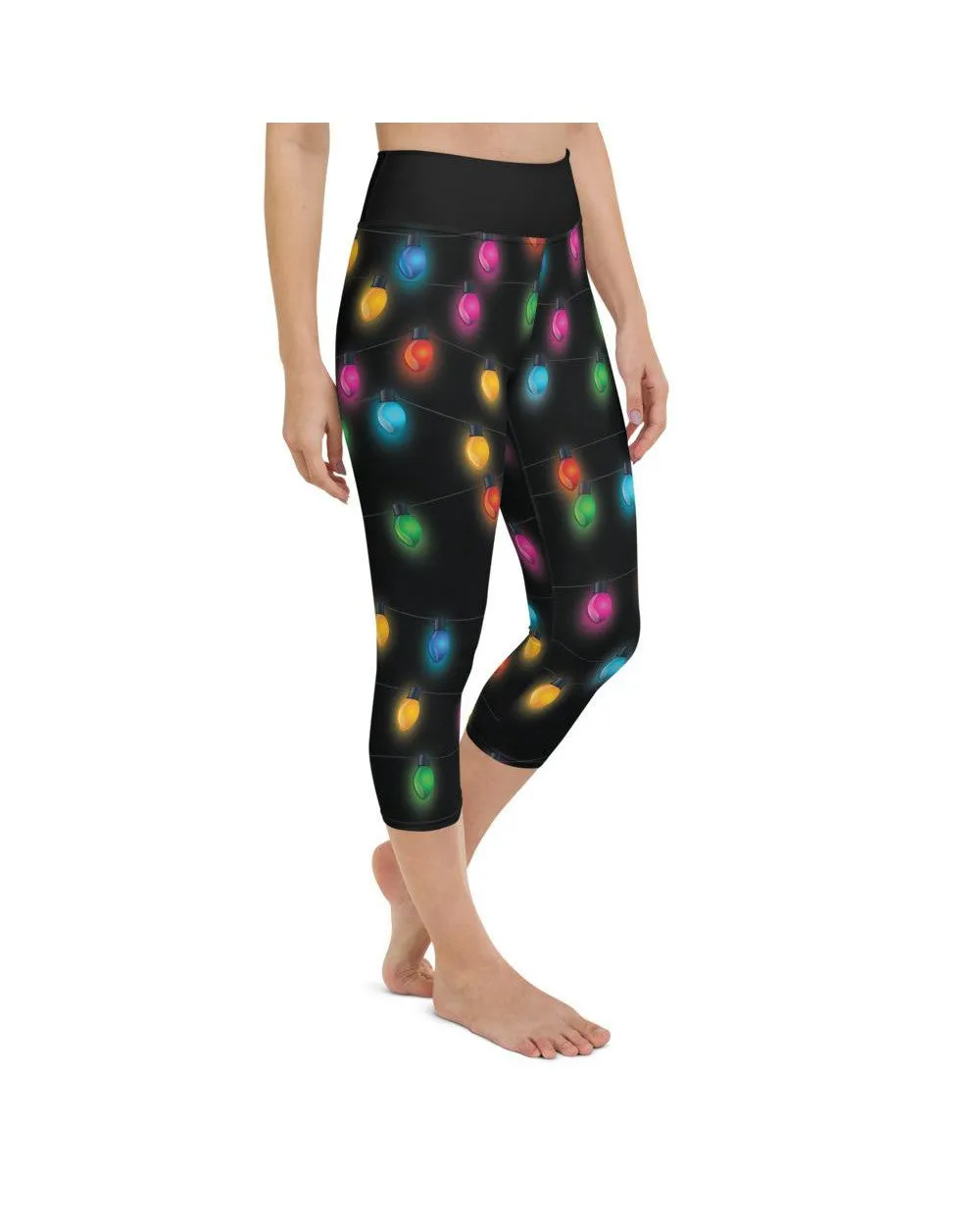 Christmas Lights Yoga Capris