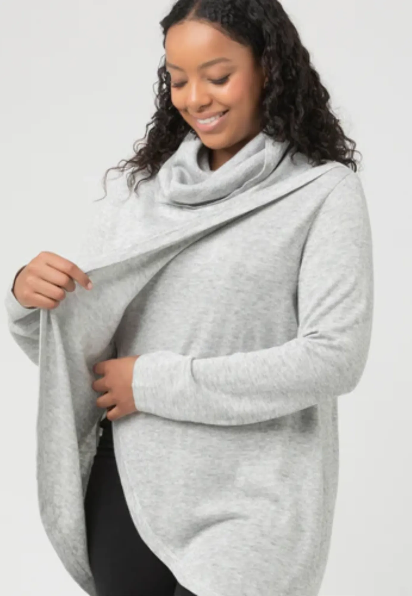 Cowl Neck Nursing Knit