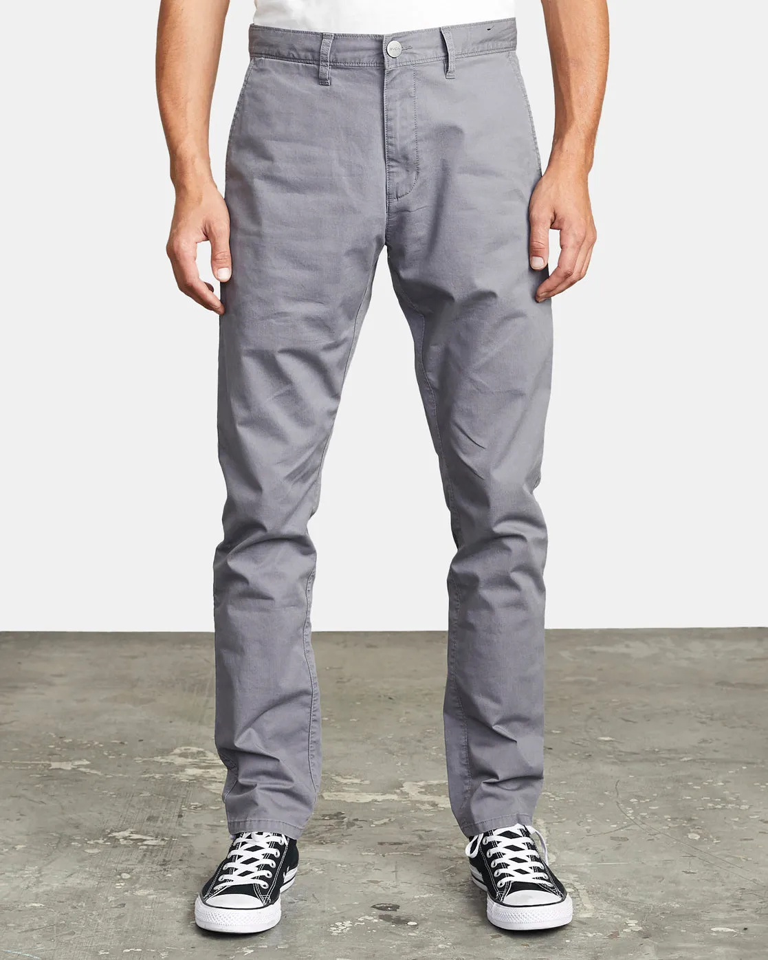 Dagger Slim Fit Chino Pants - Smoke