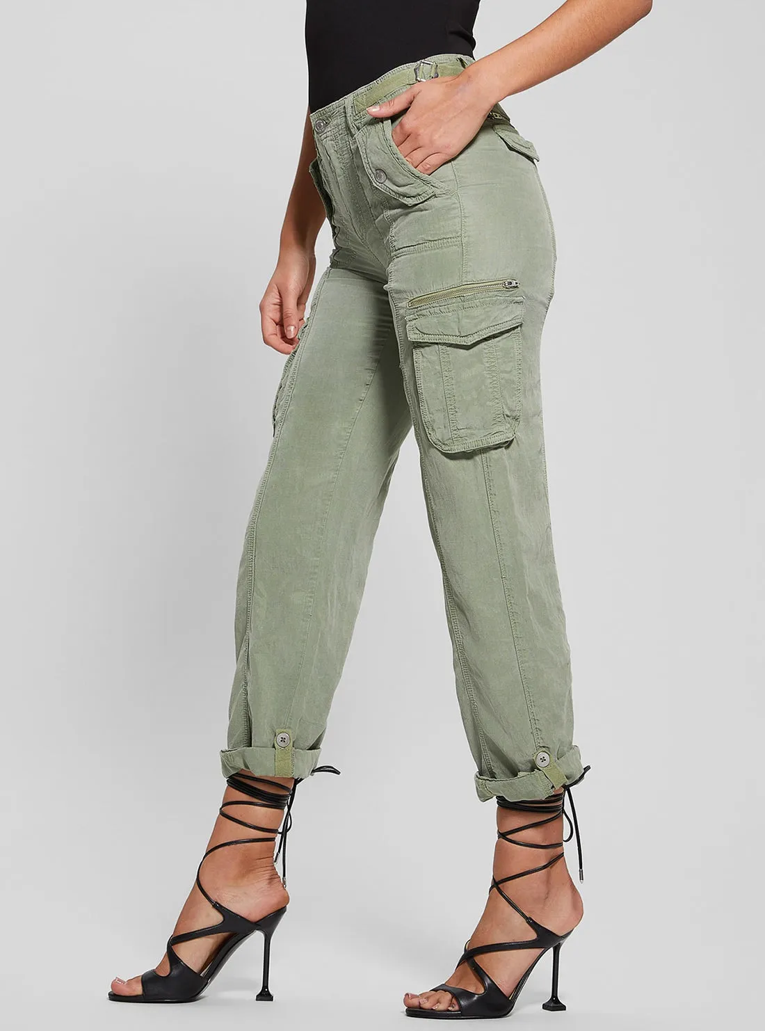 Eco Khaki Green Nessi Cargo Pants