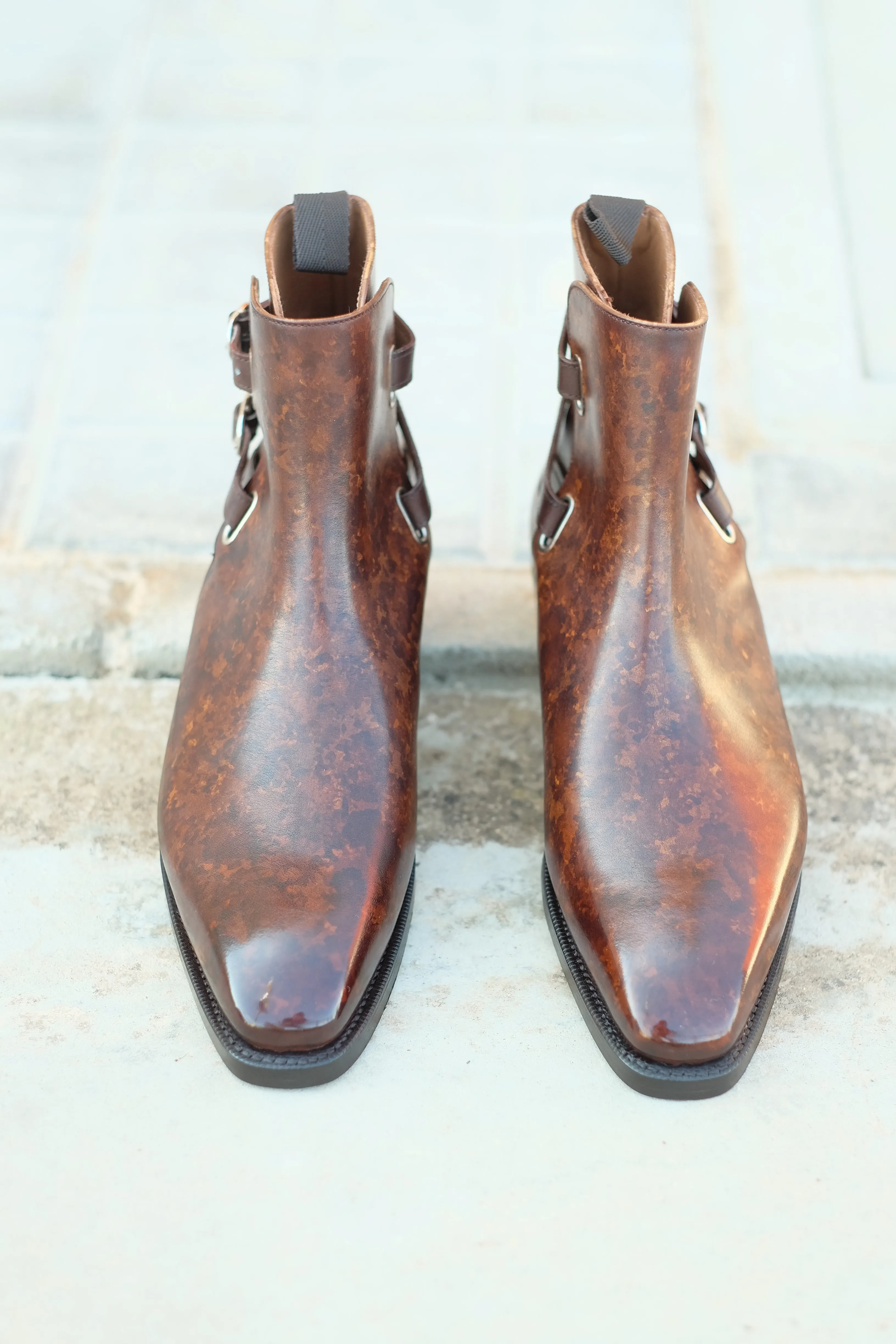 Genesee - MTO - Copper Marble Patina - MGF Last - Double Leather Sole