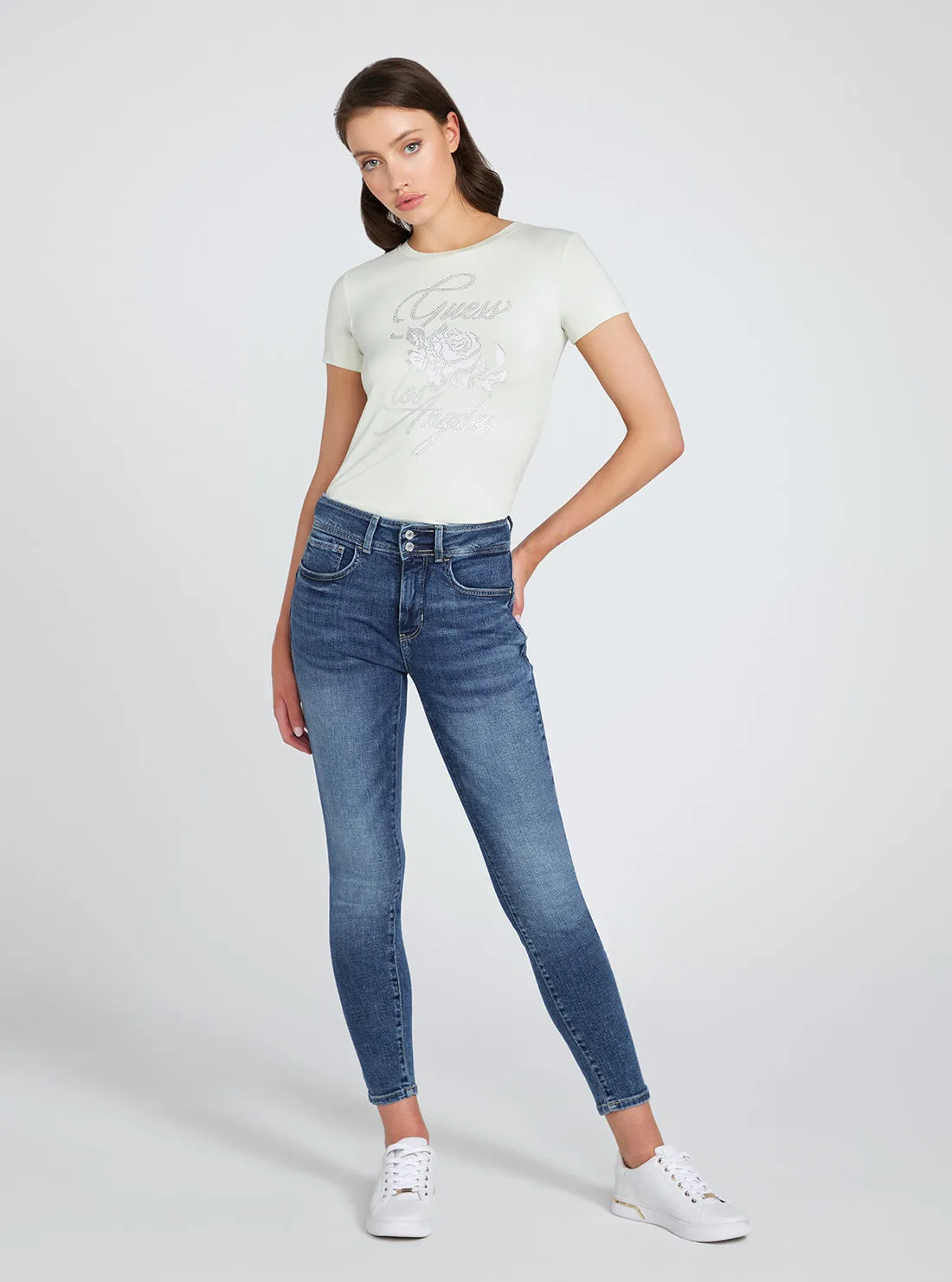 High-Rise Shape Up Denim Jeans in Biosphere Wash