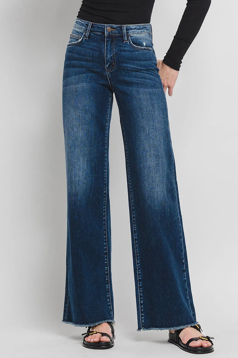 High Rise Wide Leg Jeans