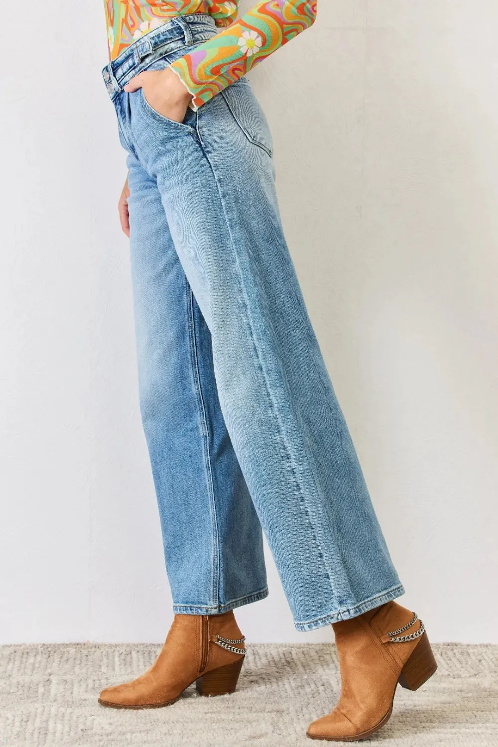 High Waist Wide Leg Jeans