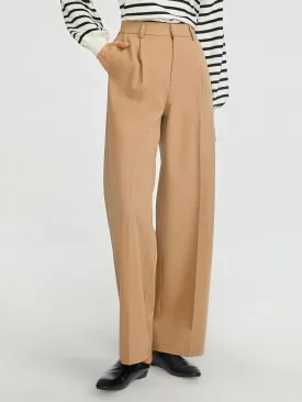 High Waisted Pleated Wide Leg Pant