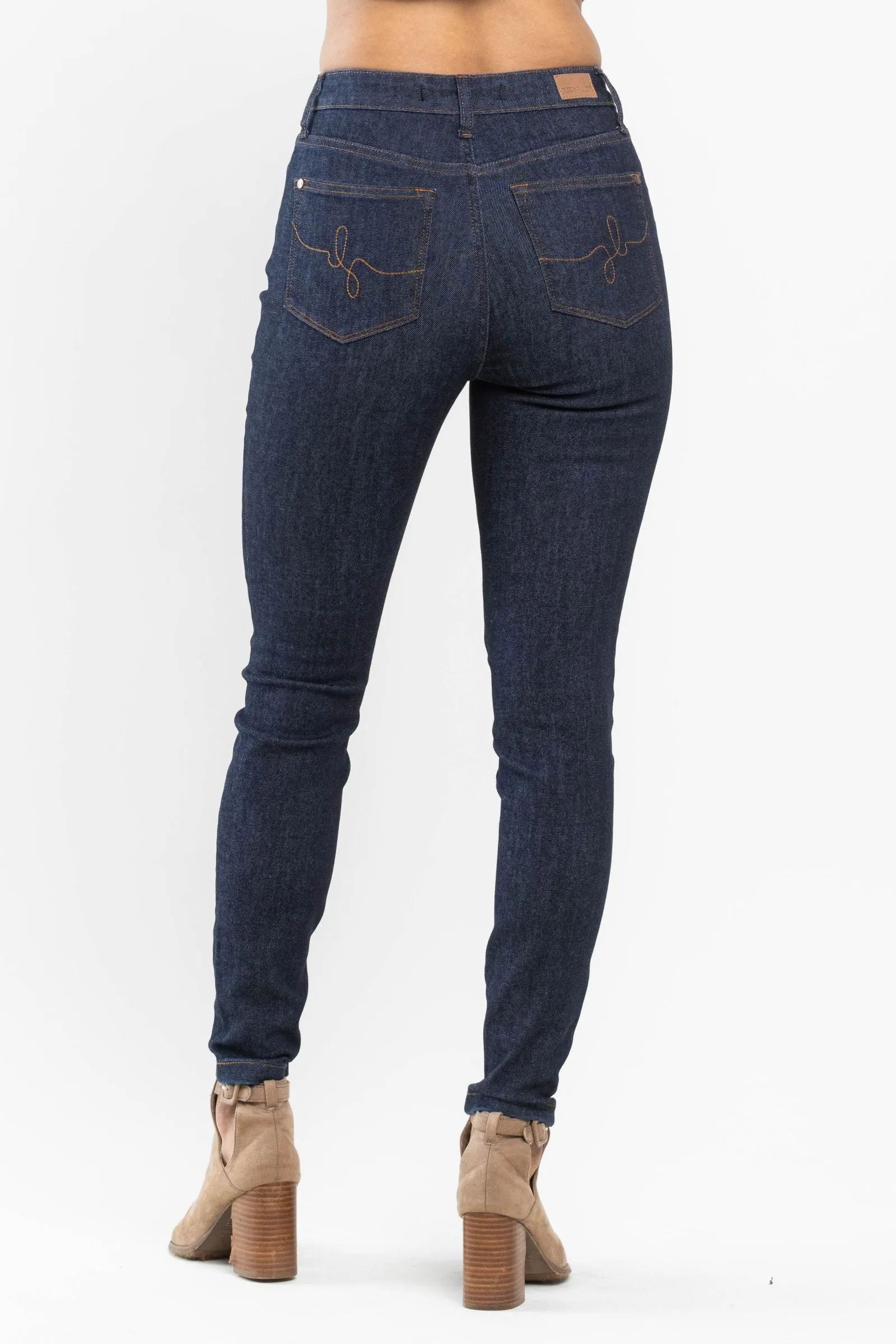 Judy Blue High Waist Classic Back Pocket Embroidery Skinny Denim 88683