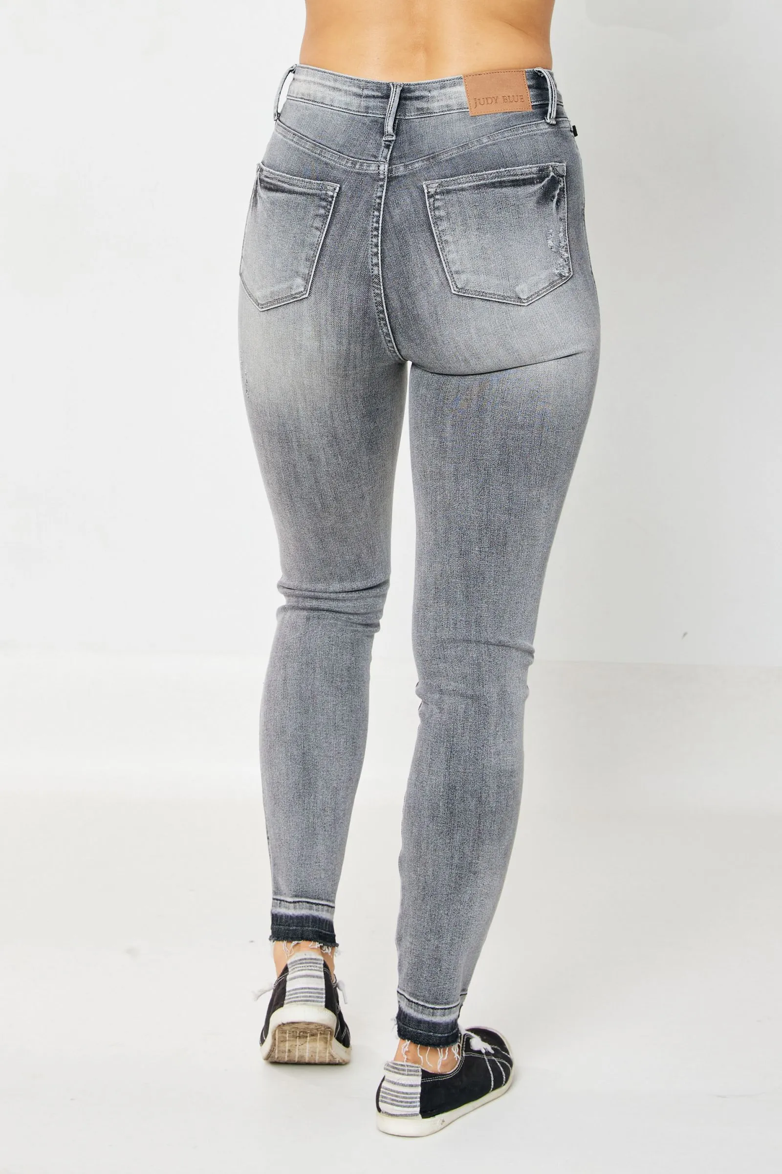 Judy Blue High Waist Tummy Control Release Hem Skinny Denim 88792