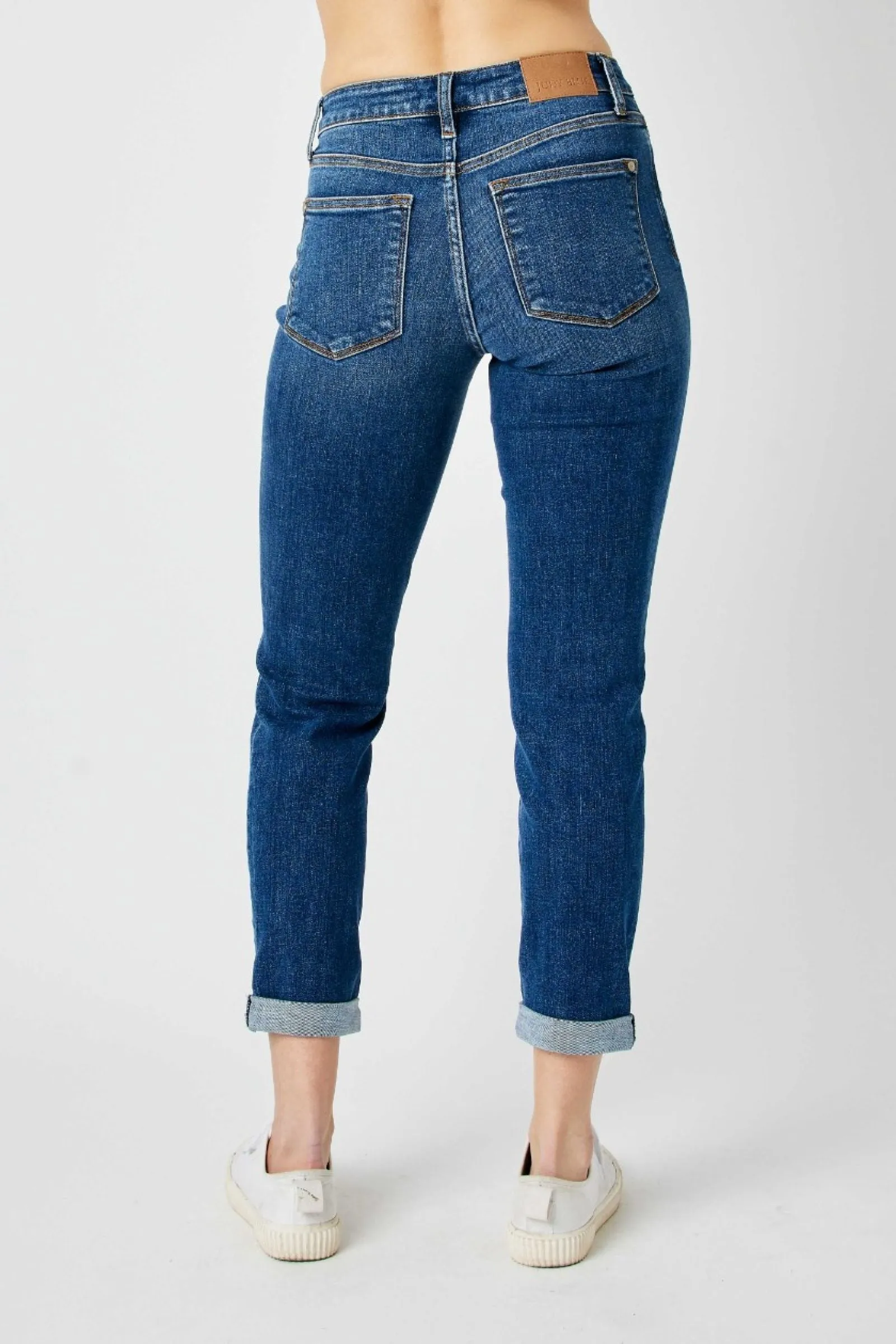 Judy Blue Mid Rise Destroy Slim Denim 82607