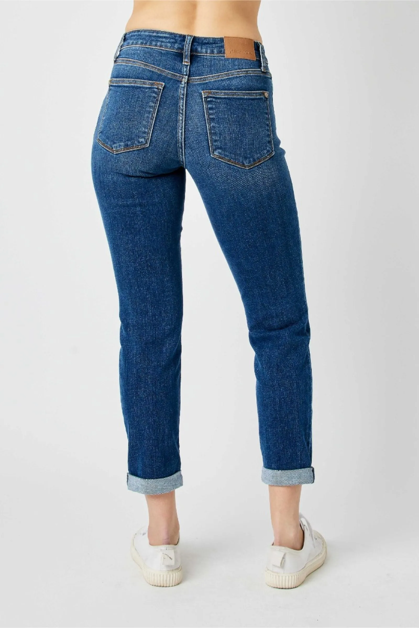 Judy Blue Mid Rise Destroy Slim Denim 82607