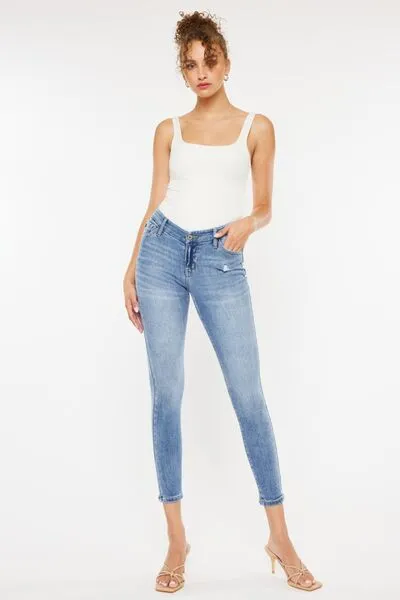 Kancan High Waist Cat's Whiskers Skinny Jeans