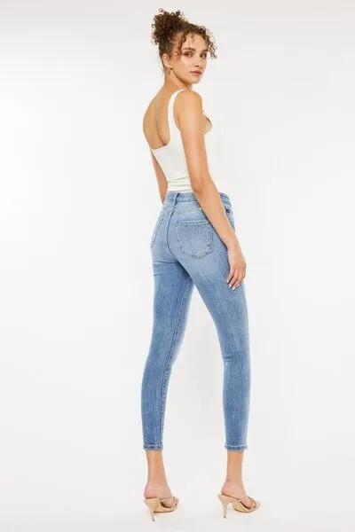 Kancan High Waist Cat's Whiskers Skinny Jeans