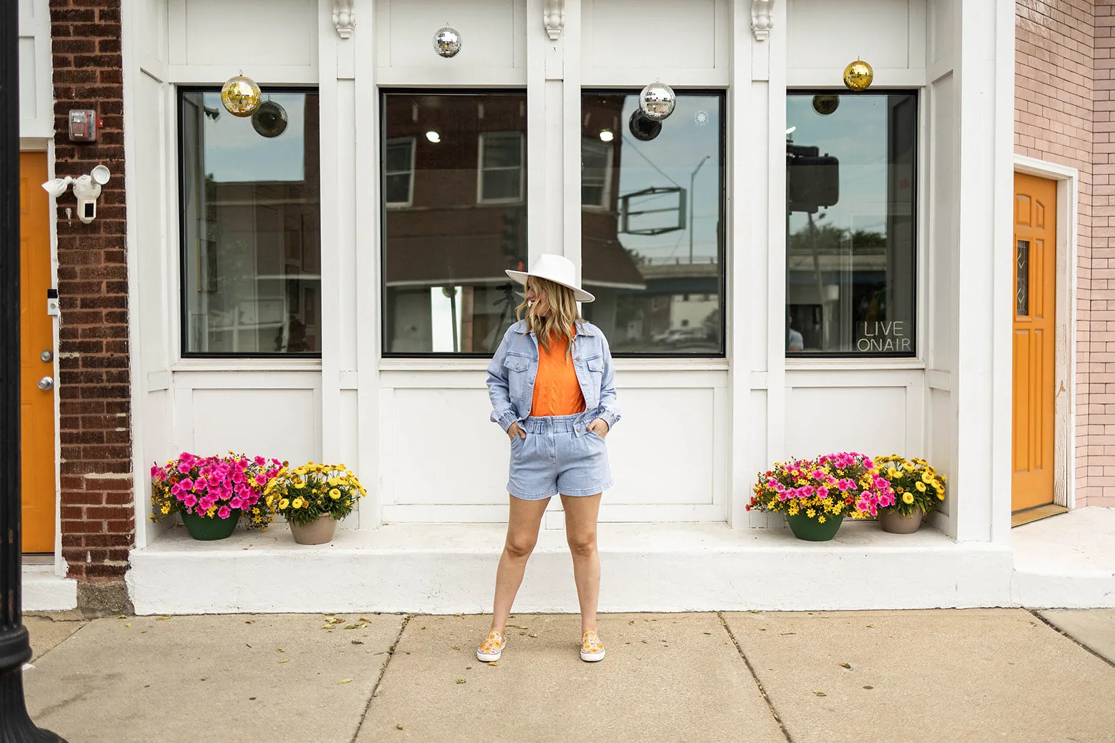 lisa shorts in light denim