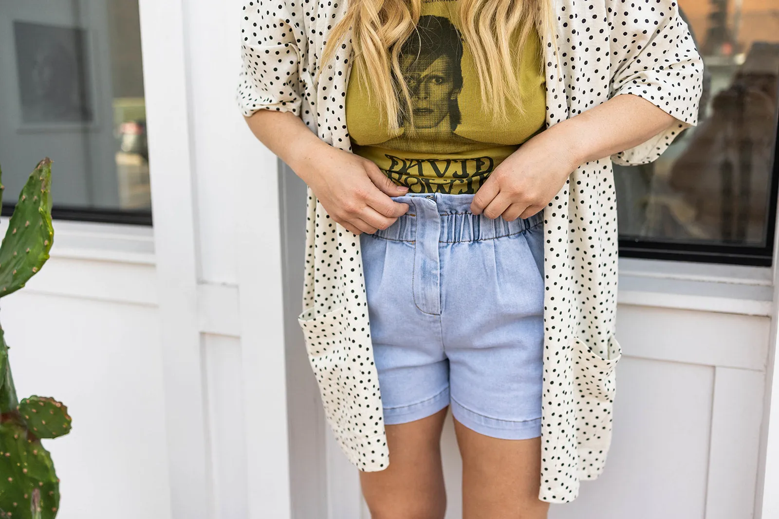 lisa shorts in light denim