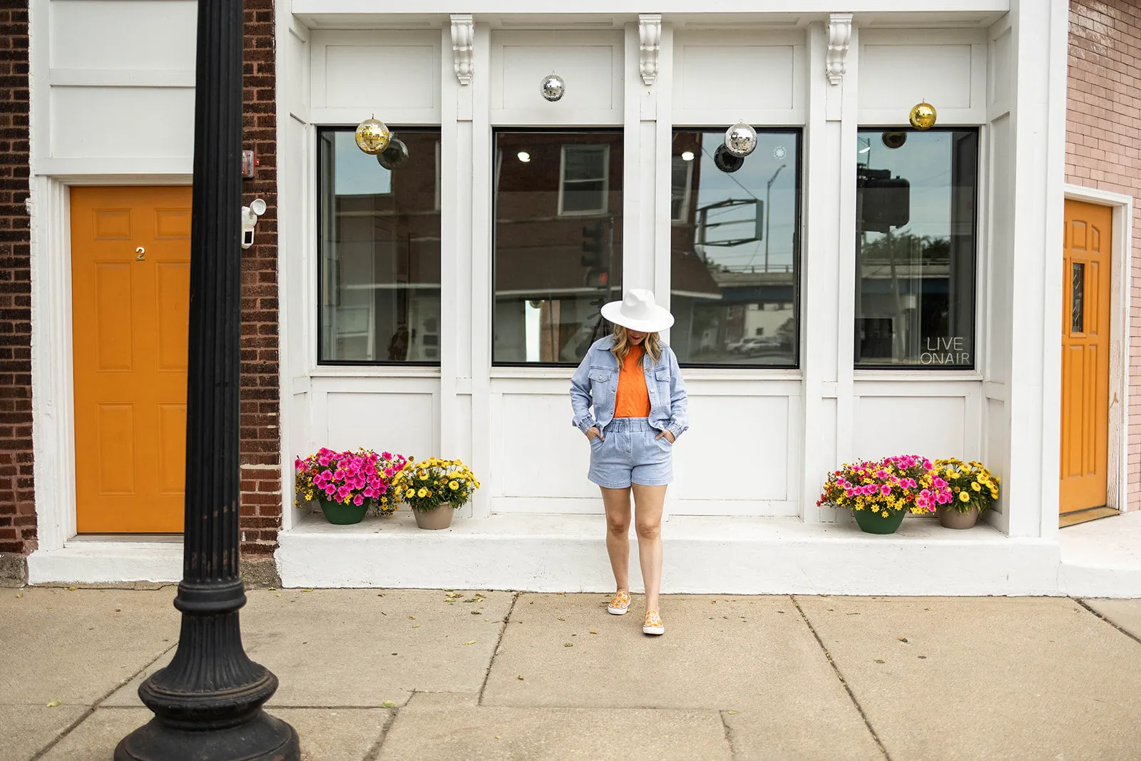 lisa shorts in light denim