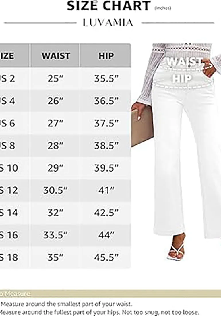 luvamia Wide Leg Jeans for Women High Waisted Baggy 90S Jeans Distressed Stretchy Denim Pants Trendy Stretch Jeans for Women Wide Leg Pants for Women Mom Jeans for Women