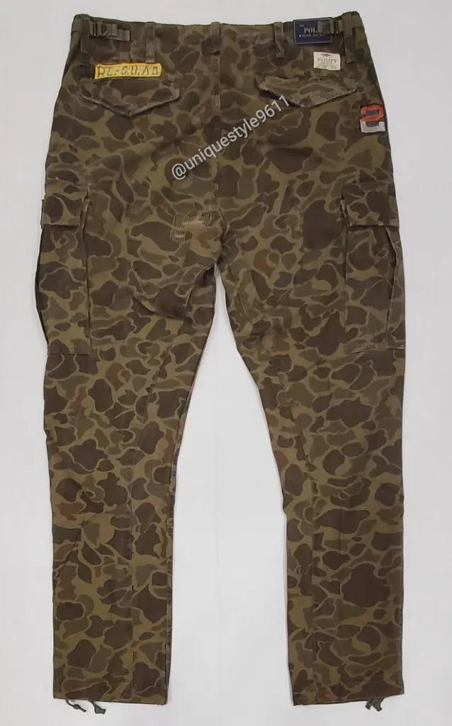 Nwt Polo Ralph Lauren Camo Patches Slim Fit Cargo Pants