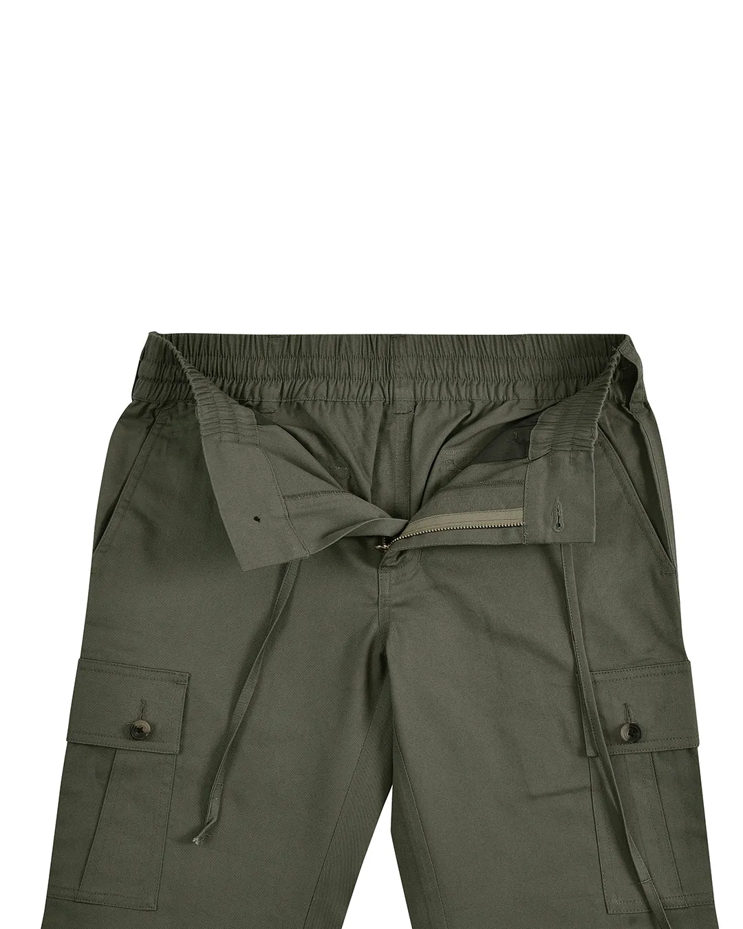 Olive Cotton Cargo Pant