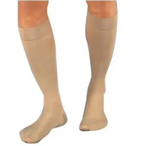 Relief Knee-High Firm Compression Stockings X-Large Full Calf, Black