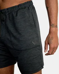 RVCA Cable Elastic  Walkshorts - Black Heather