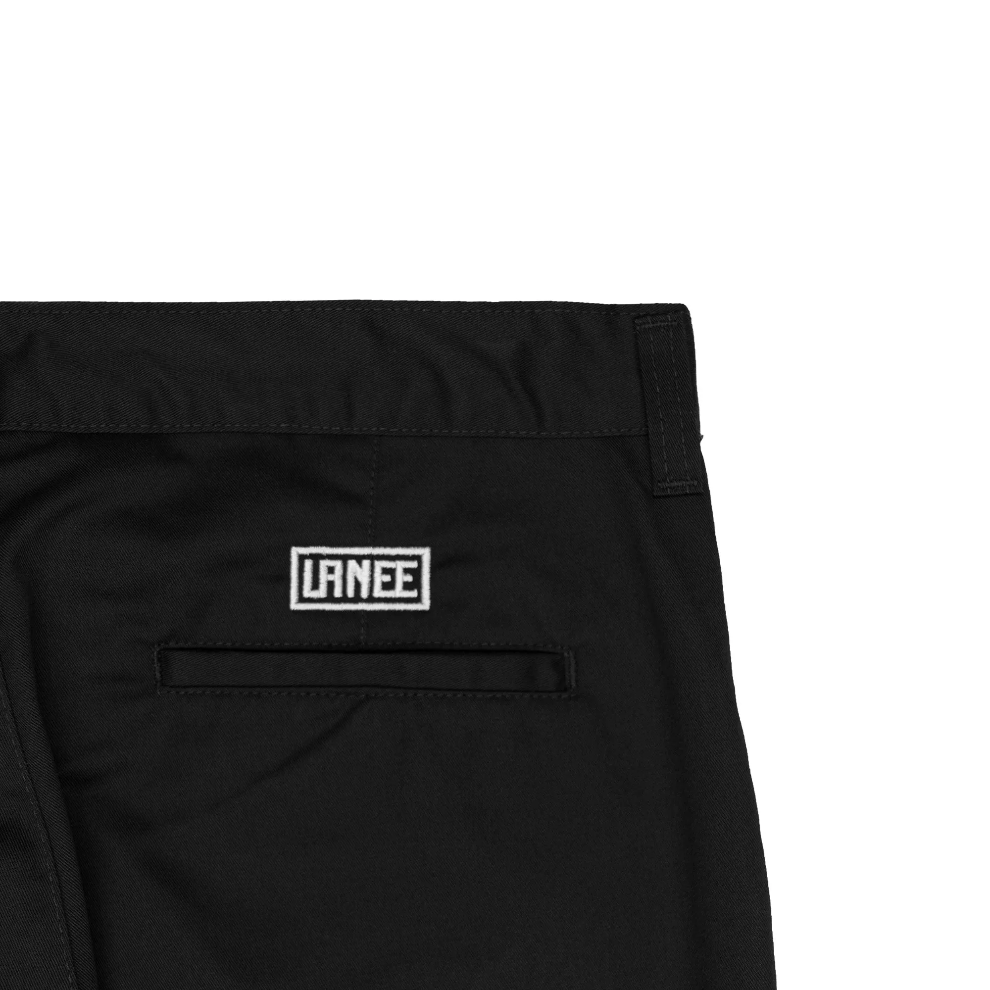 SLIM-FIT BLACK CHINO PANTS