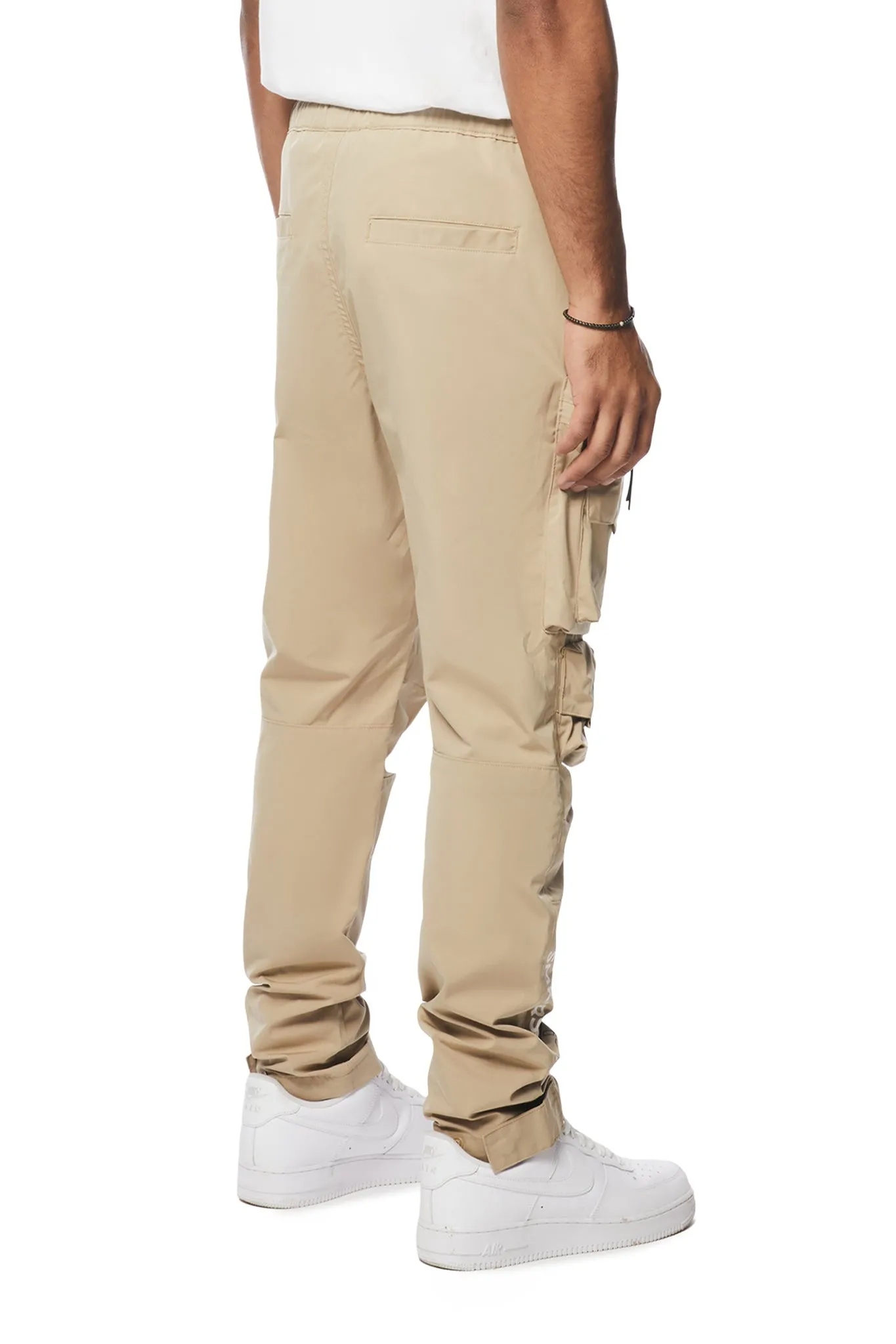 Smoke Rise - Utility Nylon Cargo Pants (Khaki)