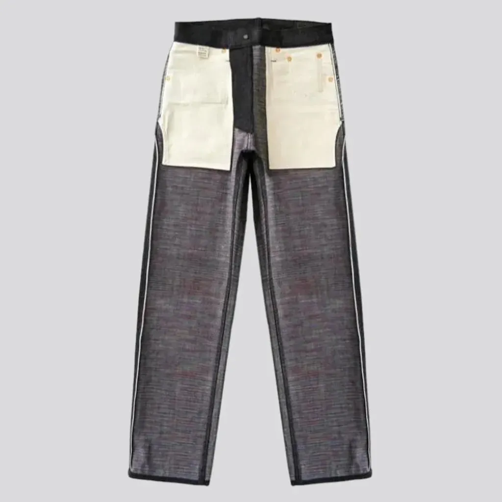 Straight men's selvedge jeans