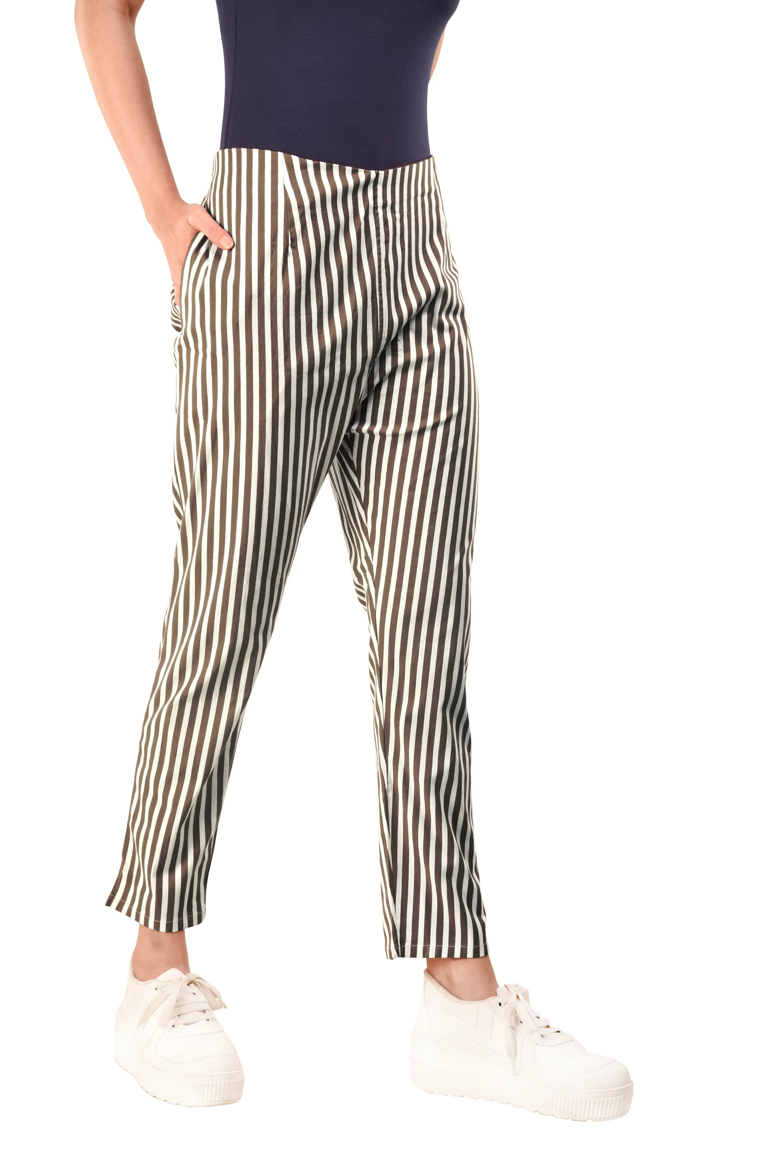 Stripe Pants (Brown)