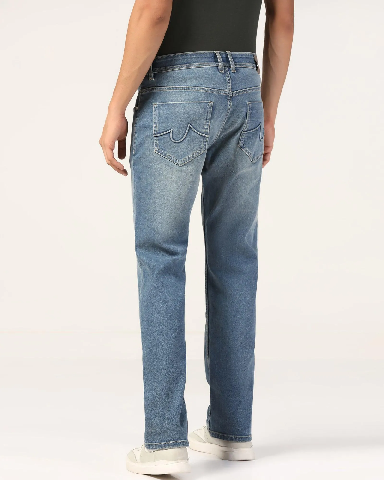 Super Clean Straight Comfort Duke Fit Indigo Blue Jeans - Margaret