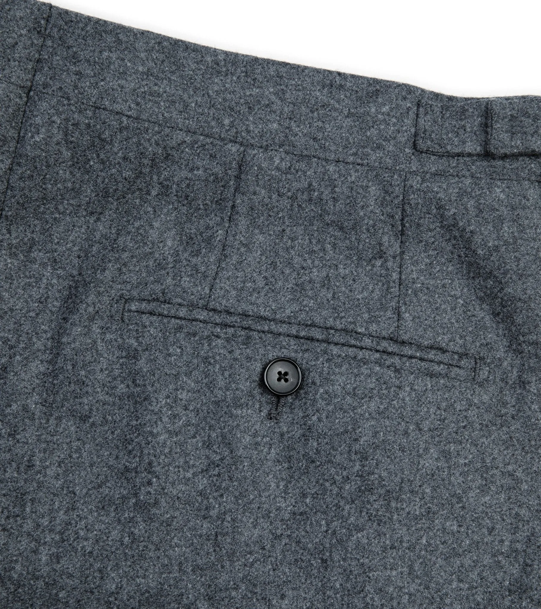 Trunk Wigmore Wool Flannel Suit Trousers: Charcoal