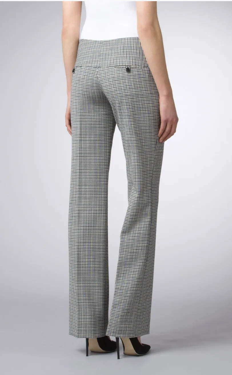 Wide-Waistband Pant "111" Tartan Plaid