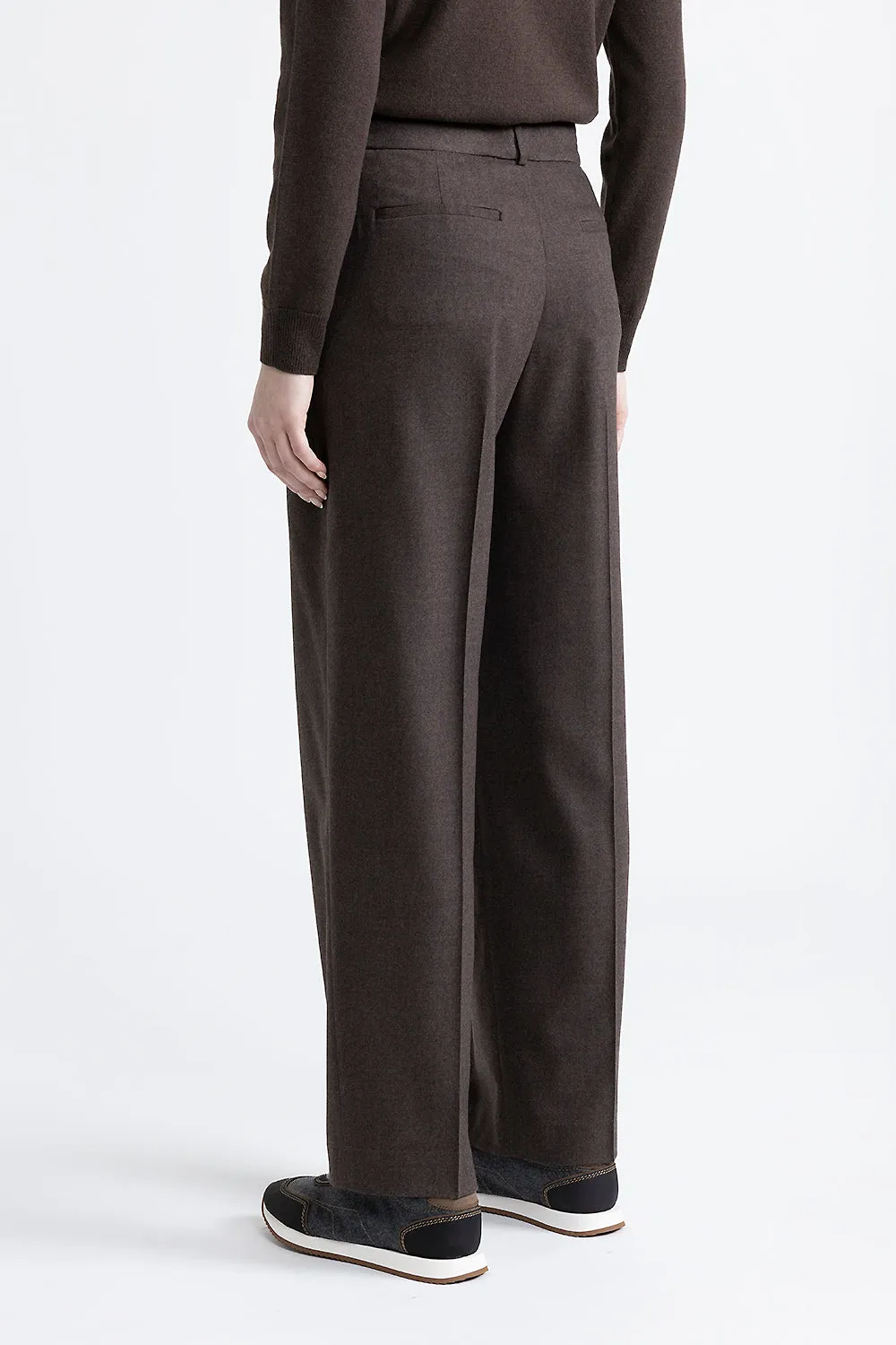 Wool and cashmere classic trousers